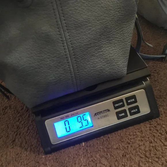 ANTHROPOLOGIE blue crossbody bag faux vegan leather - Picture 7 of 7